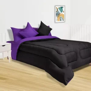 Acolchado Bicolor Liso Doma 2 1/2 Plazas
