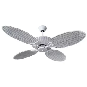 Ventilador de Techo Florencia Rattan Blanco
