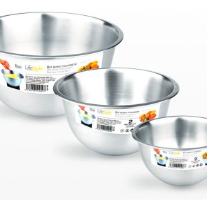 Bol de Acero Inoxidable Mate de Cocina