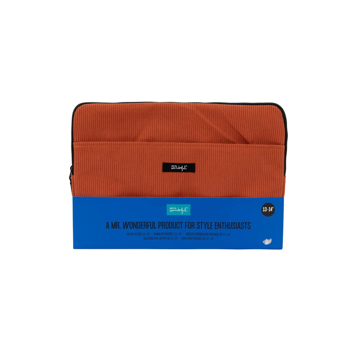 Funda de portátil 13-14" - Pana terracota - Imagen 6