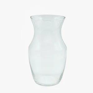 Florero de Vidrio con Cuello 23cm de Alto